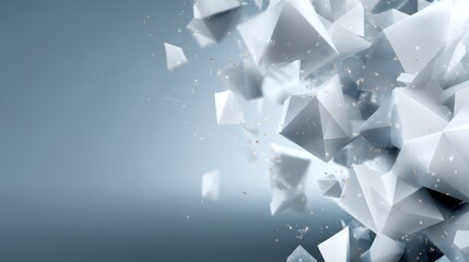 A dynamic flurry of crisp white paper pieces gracefully soaring and scattering through the air in a chaotic yet beautiful explosion of documents against a neutral background.