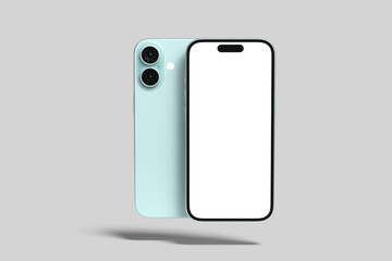 Phone 16 Screen Blank Mockup Template