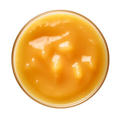 Glossy Swirl of Golden Honey on a Transparent Background