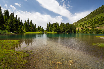 View of Tianshan Mountains in Kyrgyzstan