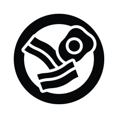 A premium filled icon of breakfast at event