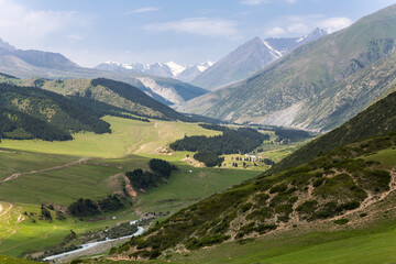 Tianshan Mountains in Kyrgyzstan