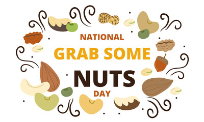 Group seeds drawing for celebration of National Grab Some Nuts Day .