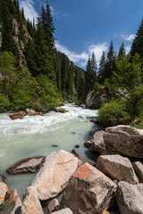 Tianshan Mountains in Kyrgyzstan