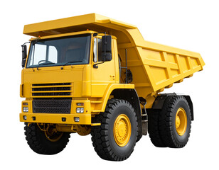 yellow dump truck