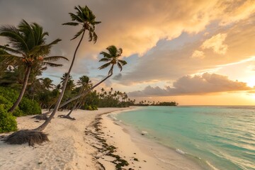 Obraz premium palm trees on the beach