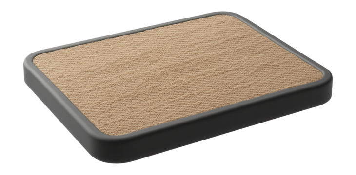 Extra-large flat scratching surface for a pet lounge, perfect for multiple cats to use simultaneously.