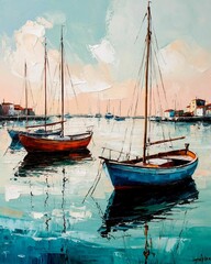 boats in the harbor