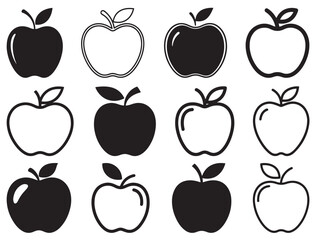 APPLE ICONS SILHOUETTE