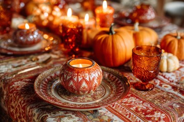 Thanksgiving Festive Table Setting