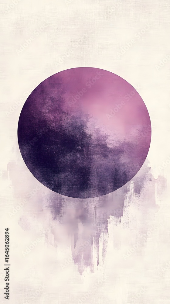 Wall mural abstract global view of earth and the moon in space with clouds