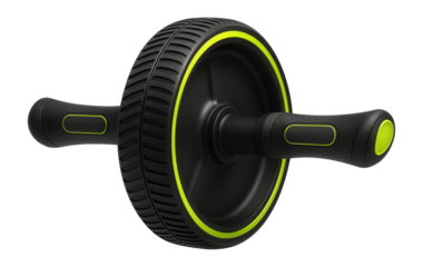 Ab roller wheel with dual non-slip handles for core training