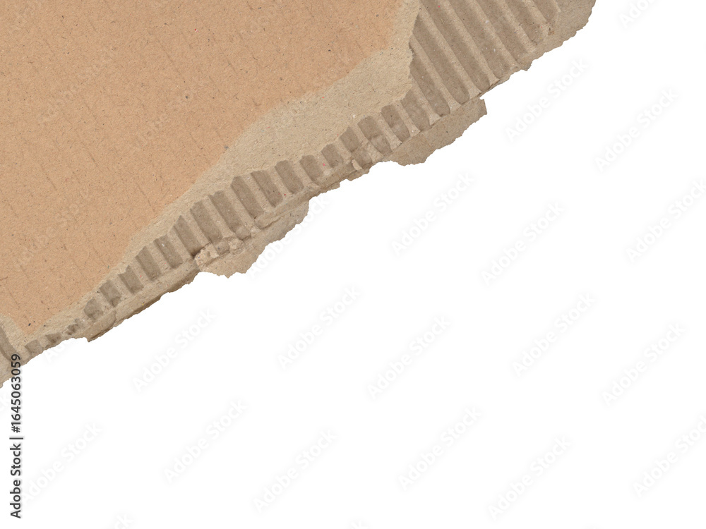 Poster textured ripped cardboard edges offer rustic charm for design projects, adding natural, raw detail t