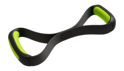 Nylon resistance band with non-slip grip for Pilates routines