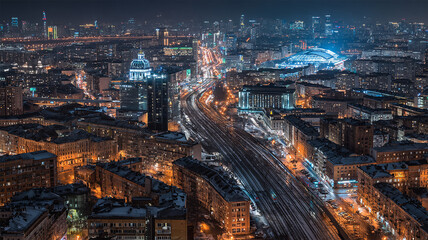 Urban night view commercial photos