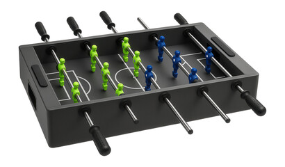 Customizable foosball table with interchangeable team colors