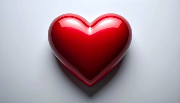 red heart on a wooden background