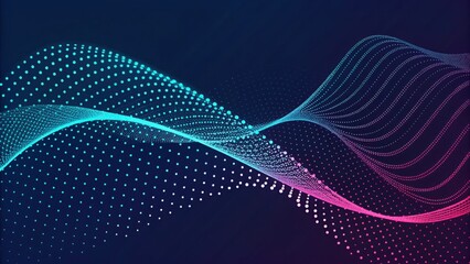Flowing Waves of Digital Energy A Vibrant Exploration of Connectivity and Innovation with glowing