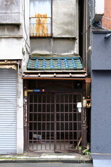 Entrance of an old house, Tokyo, Japan