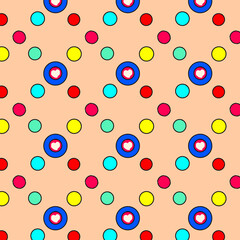 seamless polka dots pattern