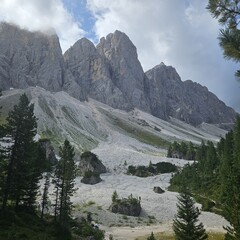 Mountain view dolomites travel