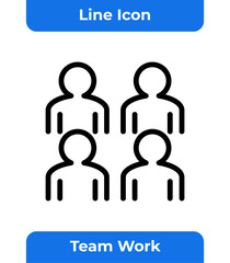 Teamwork, Representing a Group of People, Collaboration, and Partnership, Isolated on a Clean White Background.