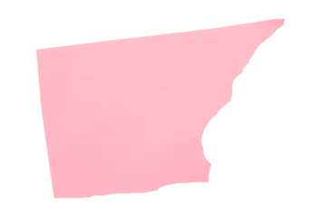 Pink torn paper isolated on transparent background