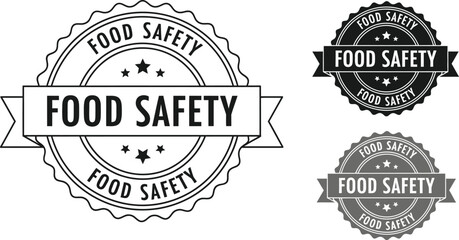 Obraz premium Professional Food Safety Stamp and Seal Designs for Assurance