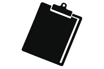 Black clipboard features a standard clip to hold the pages securely on a white background