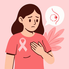 Breast cancer awareness illustration