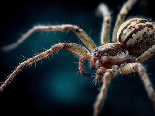 Cosmic Blue and Pink Nebula with Stars