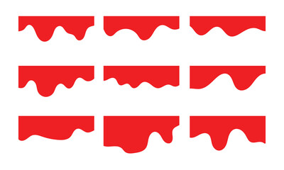 Separators shapes for website presentation set. Abstract curve top headline. Vector banner header and separator. blue Dividers Shapes for Website vector in eps 10.