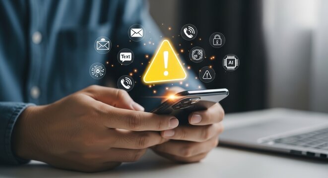 Cybersecurity Alert:  Smartphone Warning Sign