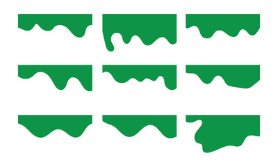 Separators shapes for website presentation set. Abstract curve top headline. Vector banner header and separator. blue Dividers Shapes for Website vector in eps 10.