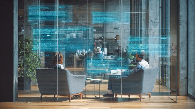 Data Analysis with Business People in Modern Office Environment