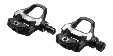 Clipless pedals with a wide platform and adjustable tension for secure shoe attachment