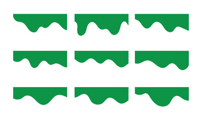 Separators shapes for website presentation set. Abstract curve top headline. Vector banner header and separator. blue Dividers Shapes for Website vector in eps 10.