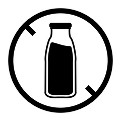 Lactose Free Icon, Simple Icon Vector Design, best used for presentation, application, web and banner