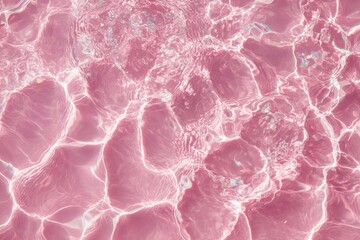 Abstract pink water surface with rippled reflections