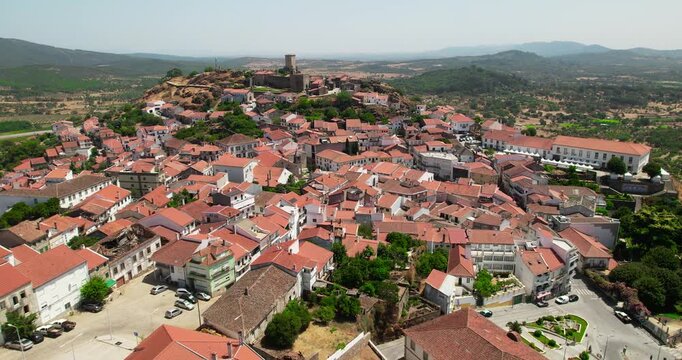 Aerial View City of Penamacor, Guarda district, Portugal