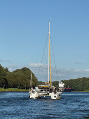 Freizeit- und Berufsschifffahrt auf dem Nord-Ostsee-Kanal
