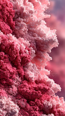 Fototapeta premium Dynamic Pink and White Powder Explosion