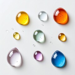 虹色セラムドロップのミニマル背景