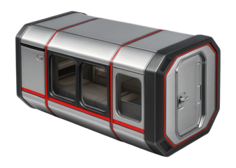 Living module with internal crew quarters and life support systems