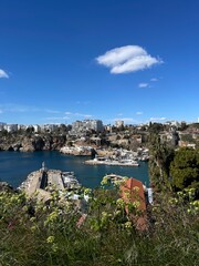 view of the coast of the mediterranean sea