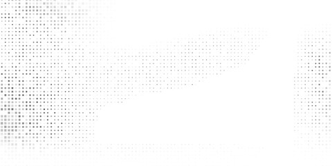 Modern mesh rectangle halftone gradient texture. Vanishing polka abstract modern simple