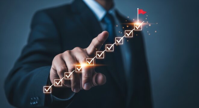 Achieving Success: A Businessman's Journey to the Top