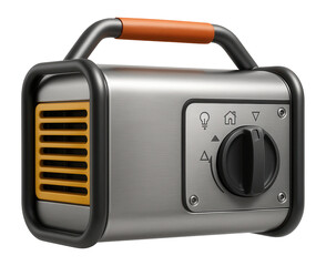 Fototapeta premium Industrial-grade generator with a voltage selector switch for versatile use in diverse construction tasks.