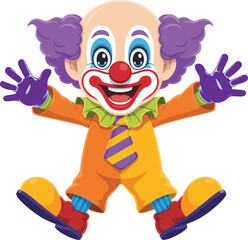 Obraz premium Happy Clown Illustration