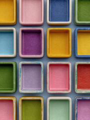 Colorful Square Trays